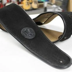 Empire Guitars Levy's 4" Black Suede Guitar/Bass Strap W/ Brown Suede Back MSSB3-4-BLK *Free Shipping In The USA*