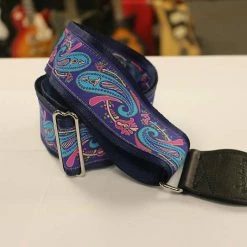 Empire Guitars Souldier Paisley Guitar Strap With Black Leather Ends *Free Shipping In The USA* Accessories
