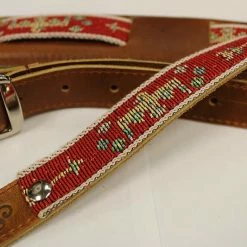 Empire Guitars Souldier Phoenix Red Leather Saddle Strap *Free Shipping In The USA*