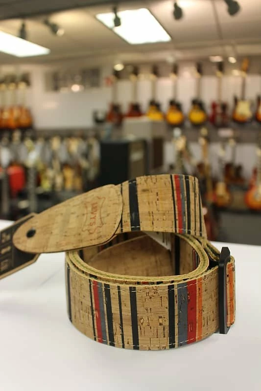 Empire Guitars Levy's Nantucket Cork White, Blue, Red, Yellow Vegan Guitar Strap MX8-003 *Free Shipping In The USA* Accessories