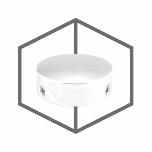 Empire Guitars Barefoot Buttons Skirtless V1 Silver 17-V1-SK-SV