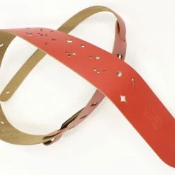 Empire Guitars Accessories Levy's M12GSC-RED Leather Guitar Strap *Free Shipping In The US*