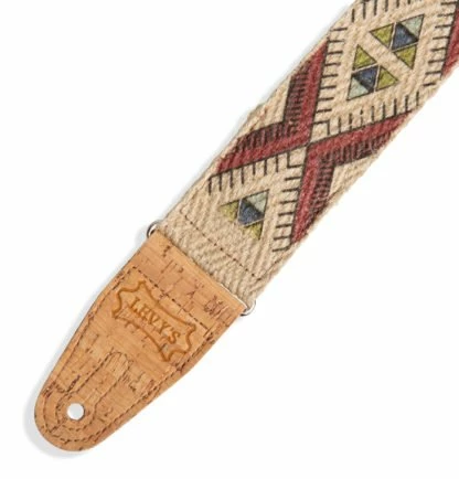 Levy's Diamond Tribal Hemp Natural, Multi 2 – MH8P-002 Guitar Strap *Free Shipping In The USA* Accessories