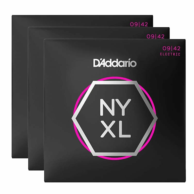 Empire Guitars D'Addario NYXL0942 Nickel Wound Electric Guitar Strings(9-42)-3 Packs *Free Shipping In The USA* Accessories
