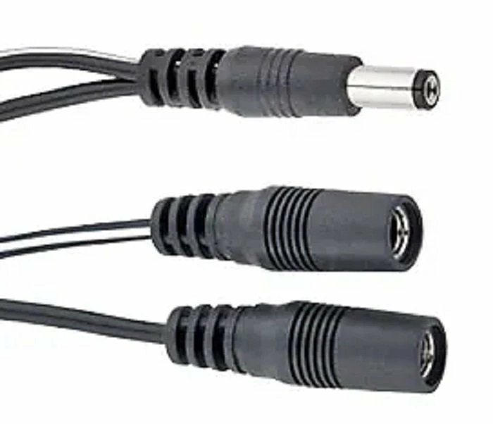 Voodoo Lab PPAV 2.1mm Output Splitter Male-Female/Female Adapter Y-Cable