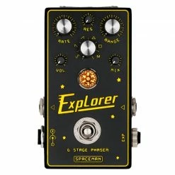 Empire Guitars Spaceman Effects Explorer 6 Stage Phaser Black *Free Shipping In The USA*
