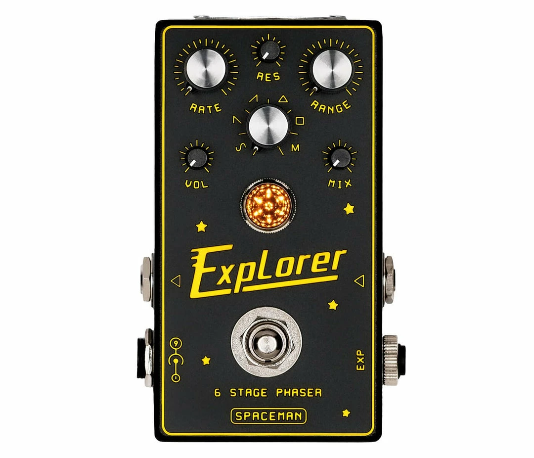 Empire Guitars Spaceman Effects Explorer 6 Stage Phaser Black *Free Shipping In The USA*