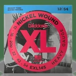 Empire Guitars D'Addario EXL145 Nickel Wound Electric Guitar Strings, Heavy Gauge With Plain Steel 3rd Accessories